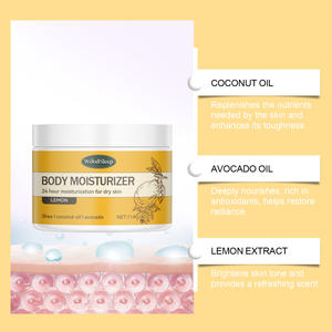 Luminous Lemon Body Butter Intense Moisture <b>Lock</b> Skin Brightener Non-Sticky Formula Holistic Body Care - Product Image 2