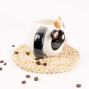 Tasse 3d en céramique de thé de café de lait d'animal de forme de vache en relief de <span class=keywords><strong>peinture</strong></span> de main mignonne - Product Image 3