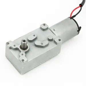 Micromotor de engranaje helicoidal eléctrico de 12v CC, Mini Motor reductor de cepillo de baja rpm con caja de engranajes