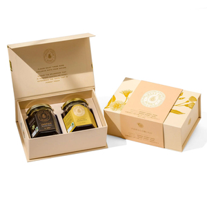 Boîte cadeau en papier cartonné personnalisée <span class=keywords><strong>de</strong></span> luxe avec logo pour pots <span class=keywords><strong>de</strong></span> miel en <span class=keywords><strong>verre</strong></span> - Product Image 1