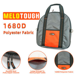 High Quality Waterproof Polyester OEM/ODM <b>Tool</b> Storage Organizer Jumper Cable Bag for Cords Hoses & EV Charging Cables (Grey) - Product Image 2