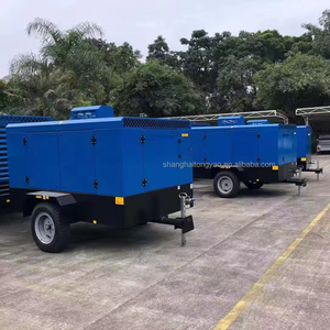 Nhà Máy Trực Tiếp Xách Tay 25bar Bánh Xe Diesel Trục Vít Máy Nén Khí Máy Tiếng Ồn Thấp Áp Suất Cao Không Khí Động Cơ Động Cơ Cho Khai Thác Mỏ - Product Image 2