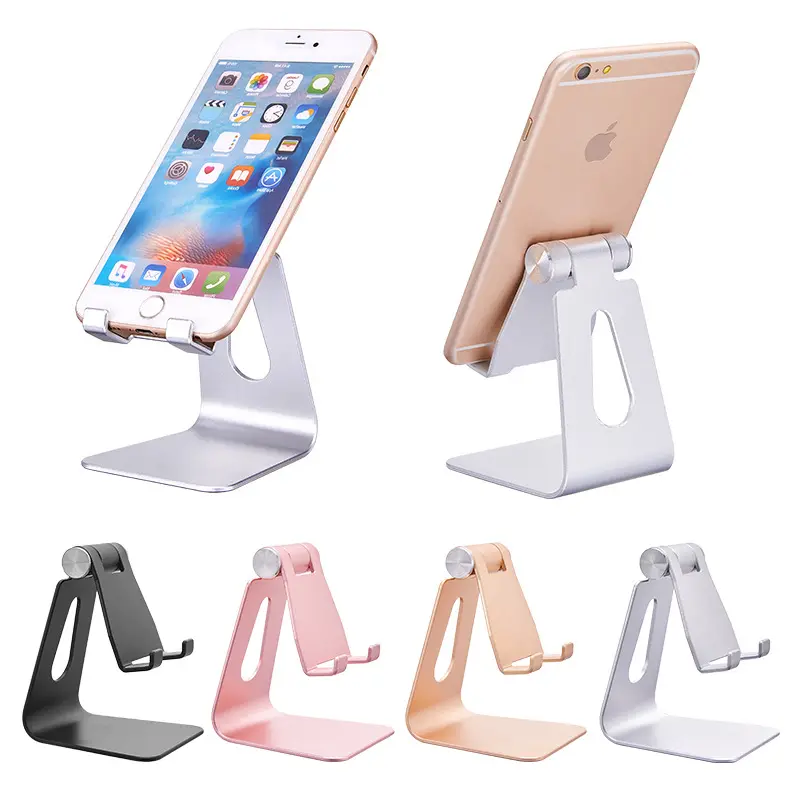 Cheap Desk Cell Phone Stand Holder Updated Foldable Desktop Solid Universal Desk Stand for All Mobile Smart Phone Tablet