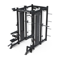 Máquina Smith con Cable Cruzado para Gimnasio en Casa Crossmax |   Soporte Multifuncional para Pesas