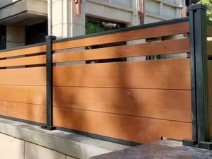 Root Factory Custom WPC Fence Post Panel Set Esgrima respetuosa con el medio ambiente para áreas residenciales al aire libre junto a la piscina <span class=keywords><strong>Marina</strong></span> - Product Image 3