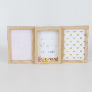 Jinnhome kích thước tùy chỉnh khung ảnh bằng gỗ đặt 3 chiếc + 4*6 hình chữ nhật shapelfor trang trí nhà - Product Image 1