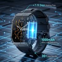 Montre connectée robuste personnalisée GPS Écran Ultra HD 1,95 pouce Étanche 3ATM Batterie 1000 mAh Montre connectée pour hommes