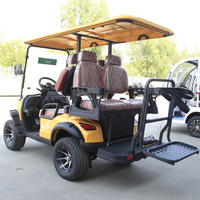Voiture de golf électrique 4 places certifiée EEC DOT 72V 4x4 pour adultes, idéale pour le tourisme, importée de Chine