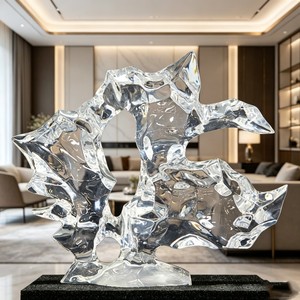 CP048 Elegante Scultura Animale Anti-Crepa in Poliresina, Pegaso con <span class=keywords><strong>Ali</strong></span> Aperte in Posa Rialzata, Ornamento da Tavolo per Ufficio Aziendale e Hall - Product Image 4