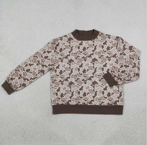Camouflage Print Hooded Sweatshirt Full Sleeve Casual Knitted Pullover Soft Polyester Outerwear <b>Long</b> Breathable Zipper Closure - Product Image 1