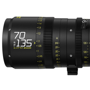 Objectif cinéma DZOFILM CATTA ZOOM 70-135 mm T2.9-22 F/2.78 avec mise au point rapprochée de 0,76 m et 7 lames pour appareil photo plein format Vista Vision - Product Image 1