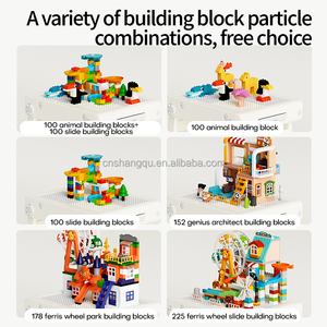 Trẻ Em Gấp Bàn Trẻ Em Đồ Nội Thất Đa Chức Năng Vẽ Xây Dựng Khối Trò Chơi Nhựa Nghiên Cứu Trẻ Em Bàn Và Ghế - Product Image 6