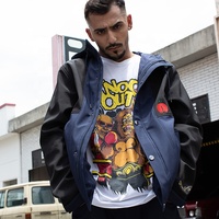 YIMENG Service OEM personnalisé Veste parka matelassée imperméable à col montant à motif lettres pour homme Hiver 2026