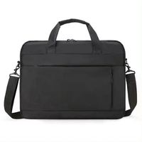 Promotion d'échantillons gratuits : mallette de conférence pour ordinateur portable en polyester noir de haute qualité et bon marché