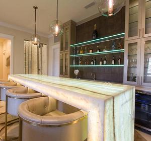 Meuble de <span class=keywords><strong>comptoir</strong></span> de <span class=keywords><strong>bar</strong></span> lumineux design de café commercial <span class=keywords><strong>comptoir</strong></span> de <span class=keywords><strong>bar</strong></span> <span class=keywords><strong>professionnel</strong></span> en pierre de marbre - Product Image 5