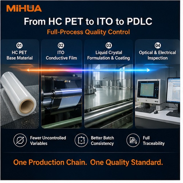 Magic Privacy Protection Pdlc Intelligent Dimming Smart Glass Film Projection Screen
