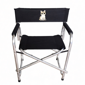Sedia da Regista Pieghevole in Alluminio Tuoye, Leggera e Resistente, Portatile per Esterni con Tavolino Laterale - Vendita Diretta dalla Fabbrica - Product Image 4