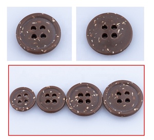 Bouton de coquille de noix de coco personnalisé 4 trous Boutons fantaisie pour dames Costumes - Product Image 3