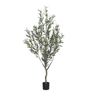 Albero di Ulivo Artificiale Decorativo per Giardino, <span class=keywords><strong>Vendita</strong></span> <span class=keywords><strong>Online</strong></span>, per Interni ed Esterni, in Plastica, Finto, Moderno, Verde - Product Image 1