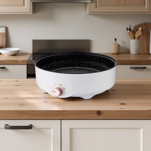 Parrilla <span class=keywords><strong>Eléctrica</strong></span> para <span class=keywords><strong>Barbacoa</strong></span> Multifuncional Antiadherente Sin Humo Fácil de Limpiar 3 Ajustes de Temperatura Calentamiento Circular Completo Cocina Compacta - Product Image 1