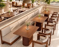 Table et chaise simples pour salon de thé, café, banquette de salon de thé, tables et chaises de restaurant pour pâtisserie
