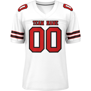 Lage Moq Afdrukken Comfortabele Effen Patronen Blanco American Football Jersey - Product Image 3