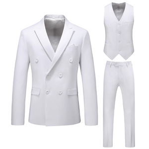 Traje de <span class=keywords><strong>Hombre</strong></span> Elegante de <span class=keywords><strong>3</strong></span> <span class=keywords><strong>Piezas</strong></span> (o 2 <span class=keywords><strong>Piezas</strong></span>) con Solapa Puntiaguda para Boda, Fiesta o Evento Formal - ¡Gran Oferta! - Product Image 5