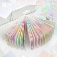 Bloc-notes avec 100 feuilles par paquet, collection romantique en aquarelle, design à mélange de couleurs haute capacité