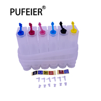 Sistem Suplai Tinta Kontinu CISS DIY 6 Warna untuk Epson Canon HP Brother CISS Universal Kosong Dengan Aksesoris