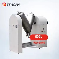 TENCAN 500L V-Type Mélangeur de poudre de laboratoire V-Blender pour mélange uniforme Conception de table compacte