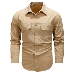 Camisas de Pesca de Manga Larga para <span class=keywords><strong>Hombre</strong></span>, Resistentes a las Manchas, Holgadas, para Trabajo al Aire Libre, para Pescadores, Suministro al por Mayor a Precio Económico - Product Image 2