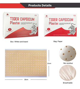 50-miếng hổ giảm đau cơ thể thạch cao các bản vá lỗi ngay lập tức Capsicum tự nhiên không có tác dụng phụ cho đau lưng - Product Image 4