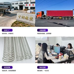 304 Stainless Steel Wire Hose 25mm-400mm Anti Static Flame Retardant For Gas Dust Powder Conveying - Product Image 5