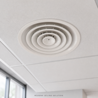 Diffuseur d'air moderne réglable en plastique ABS pour grille de plafond CVC, idéal pour extérieur, sous-sol, entrepôt, salon, atelier