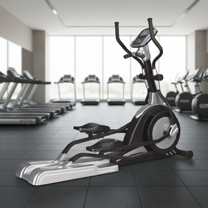 Bicicleta Elíptica/Cross Trainer Comercial de Acero de Alta Resistencia |   Equipo de Fitness para Gimnasio, Resistente y Fijo, con Frenado Autogenerado - Product Image 1