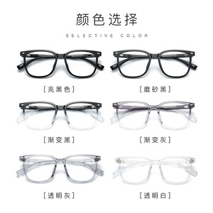 Kacamata Anti cahaya biru mode TR90 kualitas tinggi kacamata komputer bingkai transparan Pria Wanita kacamata persegi kacamata <span class=keywords><strong>Retro</strong></span> - Product Image 2