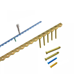 Pelat Pengunci Rekonstruksi Veteriner Titanium Tipe AO ALPS Berbagai Ukuran 2.0/2.4/2.7/3.5 mm untuk Implan Bedah Ortopedi Hewan - Product Image 1