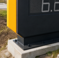 Panneaux d'affichage des prix du carburant à LED double face avec tableau de prix éclairé par LED, panneau d'affichage des prix du gazole REGULAR PREMIUM DIESEL à LED