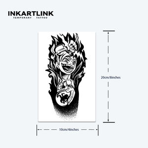 Autocollant de tatouage INKARTLINK pour le corps, autocollant de tatouage en papier, Anime Luffy Gear 5, imperméable, écologique, longue durée, 15 jours, vente en gros - Product Image 4
