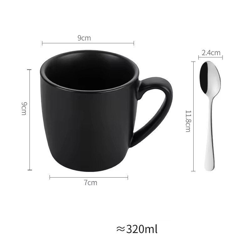 Tasse 320ml noire