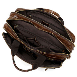 Luxury <b>Men's</b> Genuine Leather <b>Messenger</b> <b>Bag</b> Soft Portable Laptop Briefcase <b>for</b> Business - Product Image 5