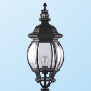 Lampes à pilier en alliage d'aluminium, ampoule à incandescence E27, montage semi-encastré, éclairage extérieur - Product Image 3
