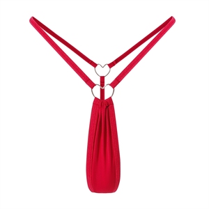 Slip da <span class=keywords><strong>Donna</strong></span> Stile Europeo e Americano, Tanga Sexy Tinta Unita, Mutandine a Vita Bassa <span class=keywords><strong>Mini</strong></span> - Product Image 5
