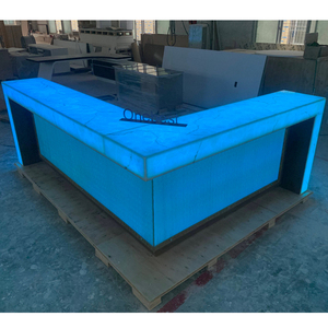 Bàn quầy <span class=keywords><strong>bar</strong></span>, bàn trang điểm, bàn rượu hiện đại, di động, làm bằng đá nhân tạo, có đèn <span class=keywords><strong>LED</strong></span>, dùng cho quán <span class=keywords><strong>bar</strong></span>, nhà hàng, vũ trường - Product Image 5