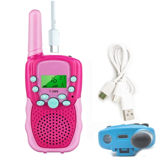 Promotional Gift Toys Celular Walk Talkies Cheap 2 Pack Set Kids Unisex Educational Plastic Long Range Walkie-talkie Toy