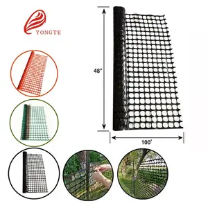 plastic products temporary fencing PE black gardening fence farm fence net for plants protection