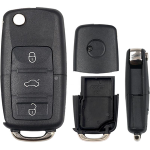 Vvdi thay thế vỏ keydiy phụ máy Shell-A01 chì<span class=keywords><strong>a</strong></span> khó<span class=keywords><strong>a</strong></span> Volkswagen ba nút gấp ABS đen xe trường hợp chì<span class=keywords><strong>a</strong></span> khó<span class=keywords><strong>a</strong></span> - Product Image 3