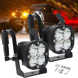 New 3.5 inch vỏ 40 Wát lên xuống độ <span class=keywords><strong>LED</strong></span> Lái Xe Sương Mù Ánh sáng trắng vàng tại chỗ lái xe ánh sáng cho xe ô tô <span class=keywords><strong>SUV</strong></span> offroad ATV UTV - Product Image 1