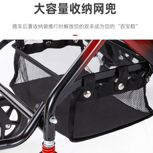 Lightweight Folding Wheelchair For <b>Elderly</b> Portable Travel Airplane <b>Chair</b> With Curved Seat Ergonomic Design - Product Image 4