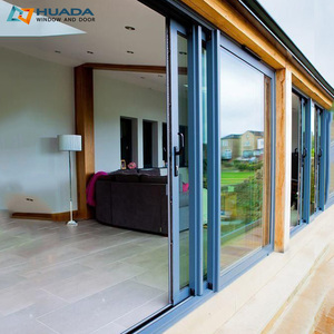 Tùy Chỉnh Bão Tác động Kính Cửa Trượt Phía Trước Nhập Đôi Tráng Men Nhà Thang Máy Và Cửa Trượt Với Kính Mỗi Bên - Product Image 2